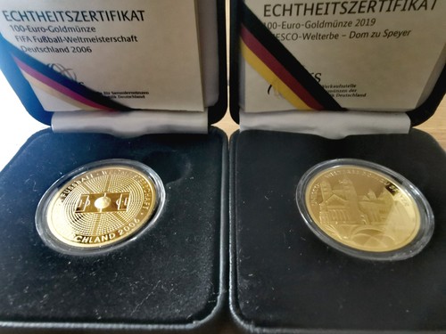 100 euro goldmünze brd - 100,
