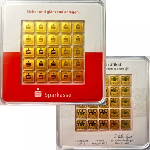 Sparkasse 25x gramm - 25x, 1g