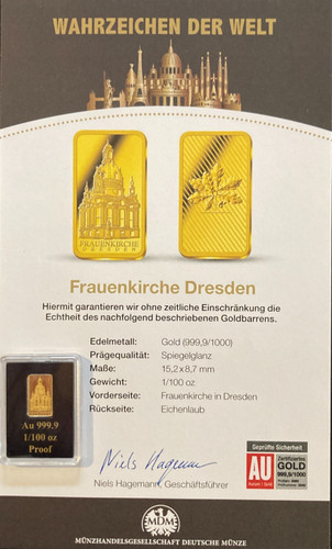 Kleines gold barren 100 - gold",