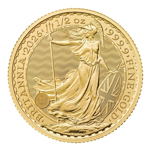 Britannia gold 999 - 1/2, 999.9