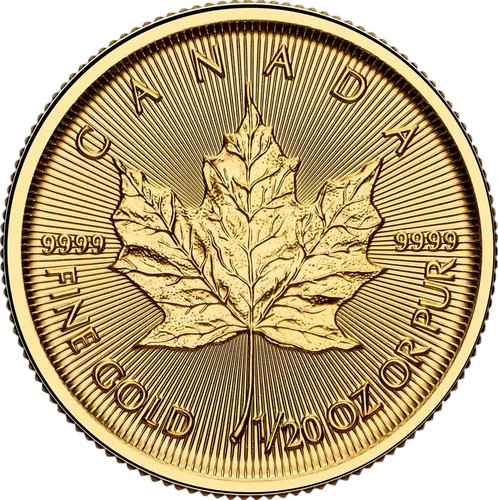 Goldmünze maple leaf oz - 1/20,