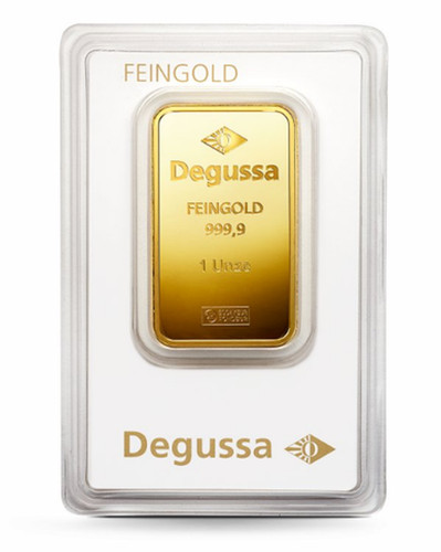 Goldbarren degussa 999 9 - degussa, 999,9
