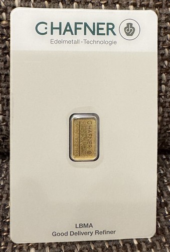 Hafner gramm goldbarren - c., 1