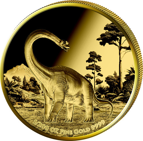 200 unze gold brachiosaurus - gold,