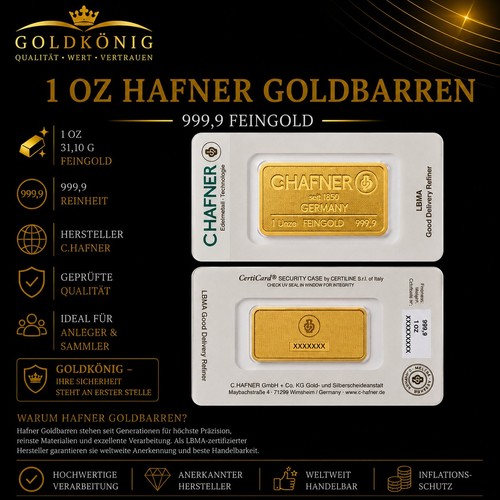 Goldbarren unze 999 9 - 1, 999.9