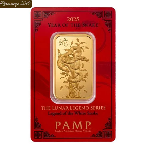 Unze goldbarren pamp lunar - 1,