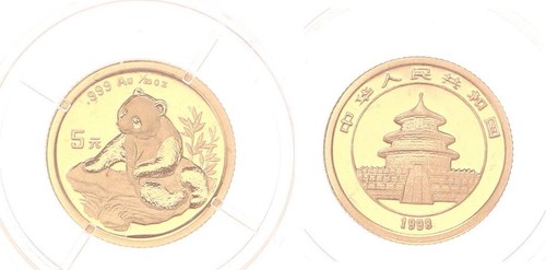 China yuan gold - 5, panda