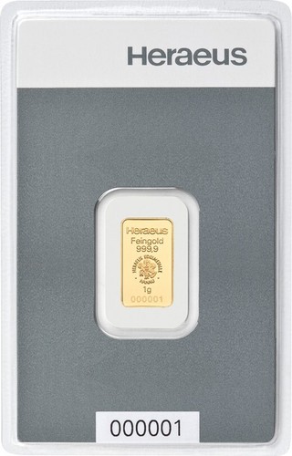Goldbarren heraeus gramm - 1,