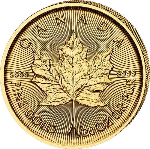Goldmünze maple leaf oz - 1/20,