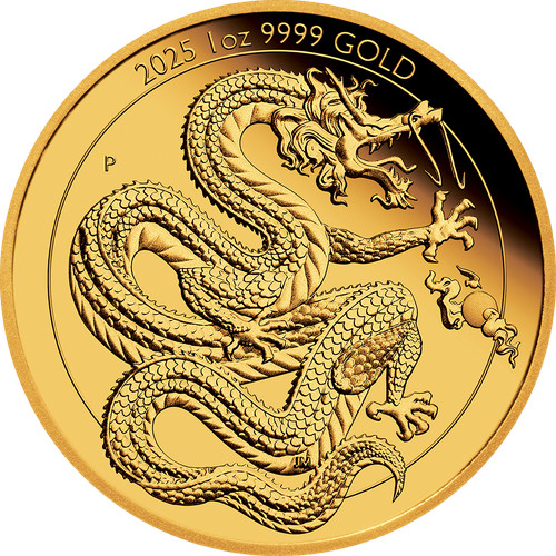 Unze gold goldener drache - unze,