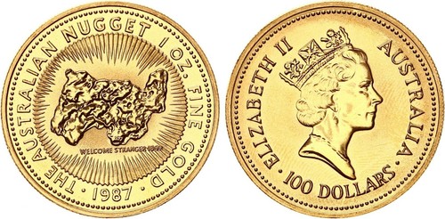 100 dollar gold 1987 - 1987, unze